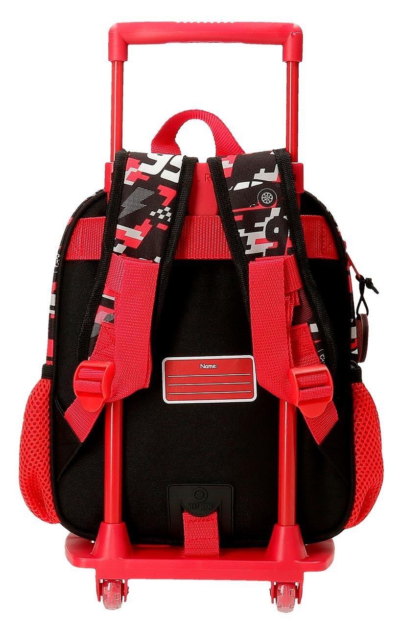 Mochila escolar com carrinho Cars Mcqueen Red 28 cm Vermelho 2/5