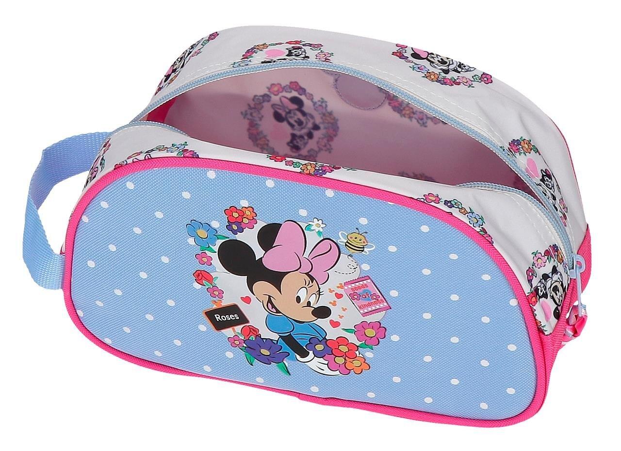Neceser Minnie Flowers Azul Claro 3/5