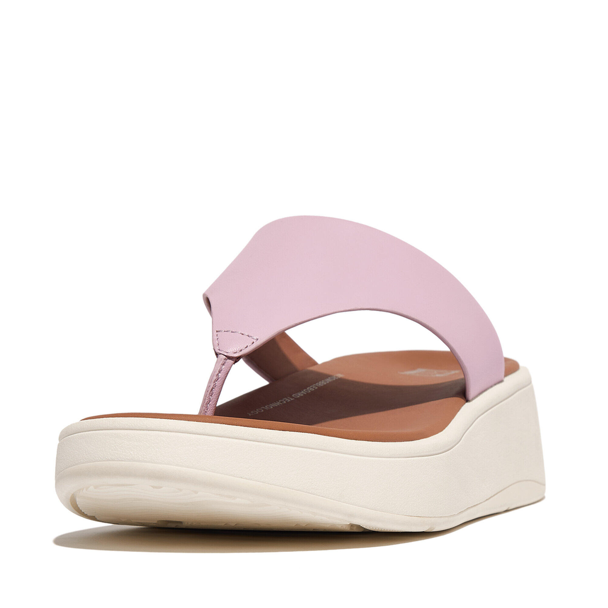 Ledersandalen für Damen FitFlop F-Mode Flatform 2/7