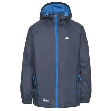 Trespass Qikpac Veste pliable imperméable unisexe bleu marine