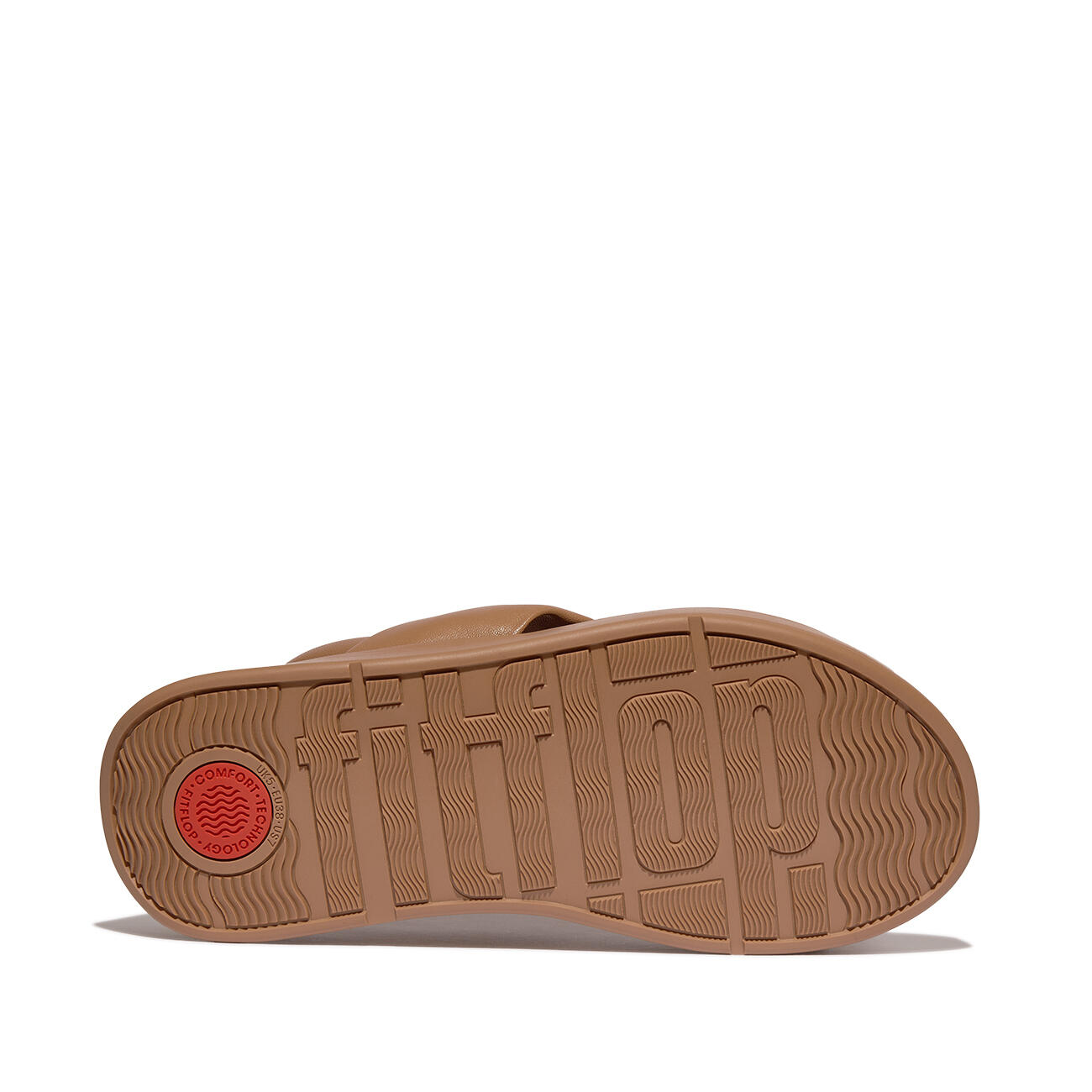 Sandalen für Damen FitFlop F-Mode Knot Soft-Leather Flatform B/Strap 3/7