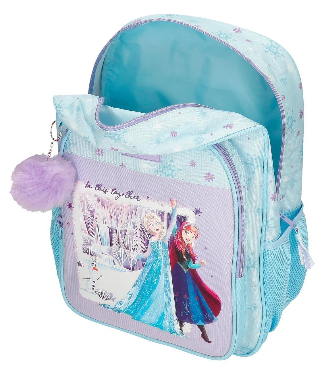 Mochila escolar adaptable a carro Frozen in this together 40 cm Lila 3/5