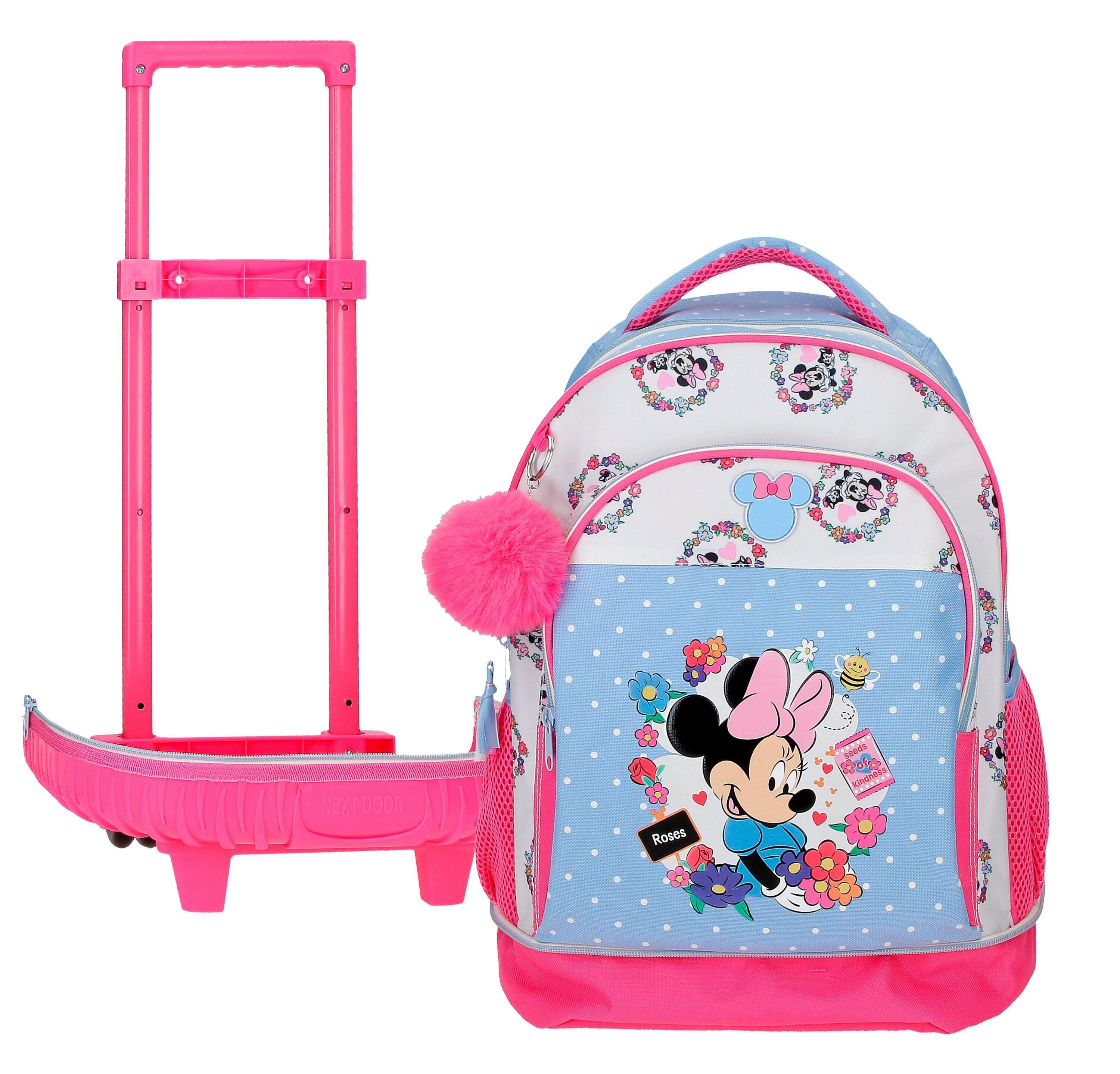 Mochila compact desmontable Minnie Flowers 45 cm Azul Claro 5/5