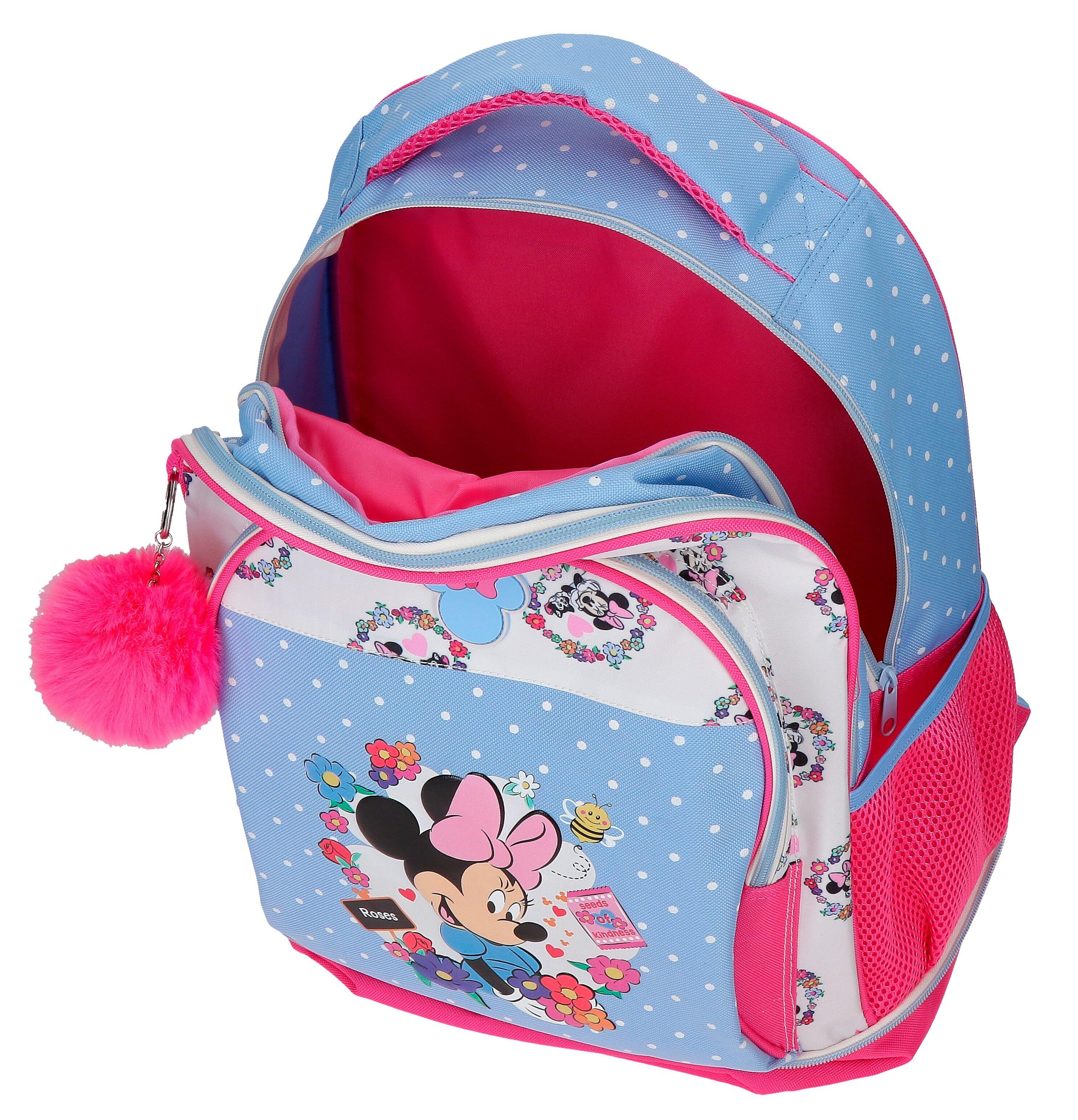 Mochila compact desmontable Minnie Flowers 45 cm Azul Claro 4/5