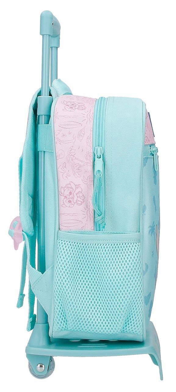 Mochila escolar com carrinho Stitch Beach & Love 28 cm Turquesa 4/5