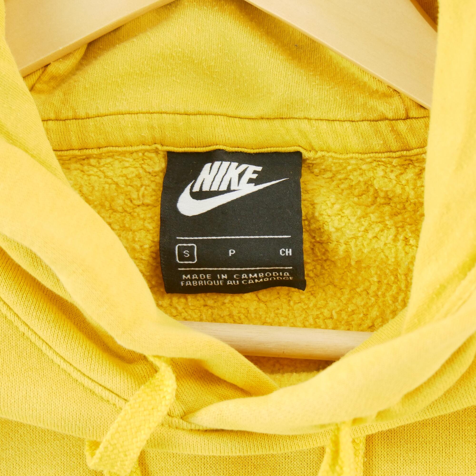 Second hand - Felpa con cappuccio Uomo Gialla Nike - Stato molto buono 5/6