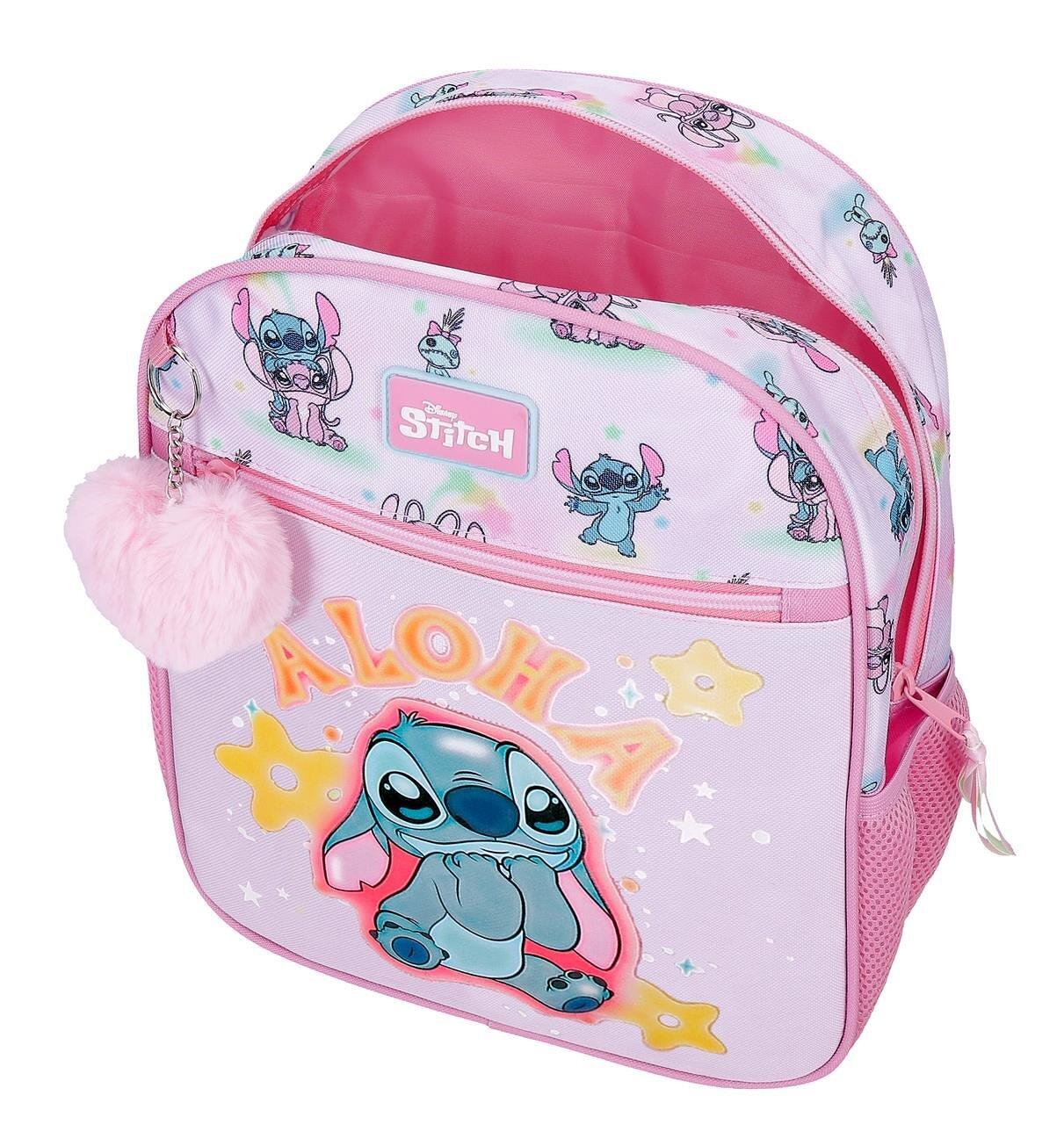 Mochila escolar con carro Stitch You & Me 33 cm Malva 3/5