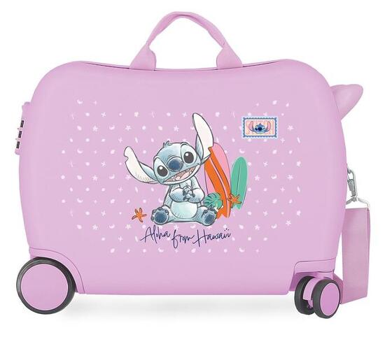 Valise enfant Disney Stitch from Hawaii ABS avec capacité de 34L bleu