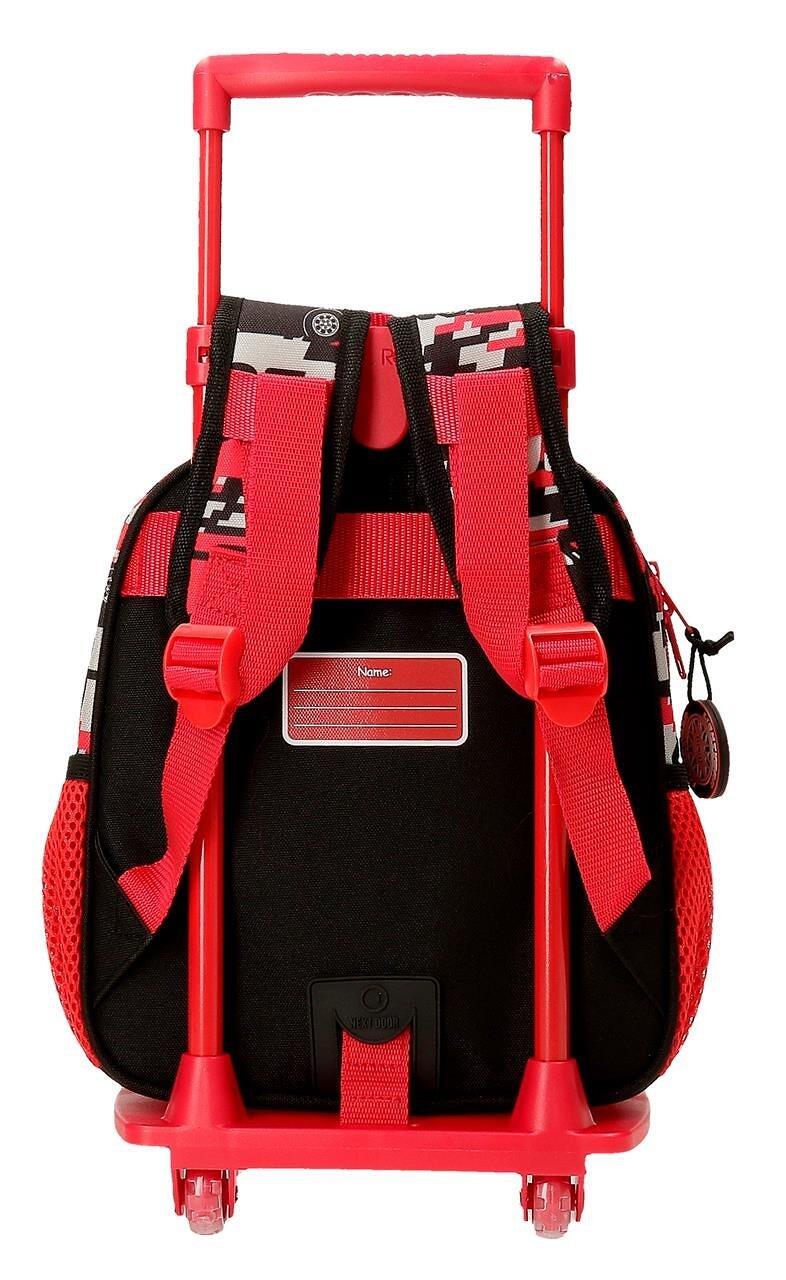 Mochila escolar com carrinho Cars Mcqueen Red 25 cm Vermelho 2/5