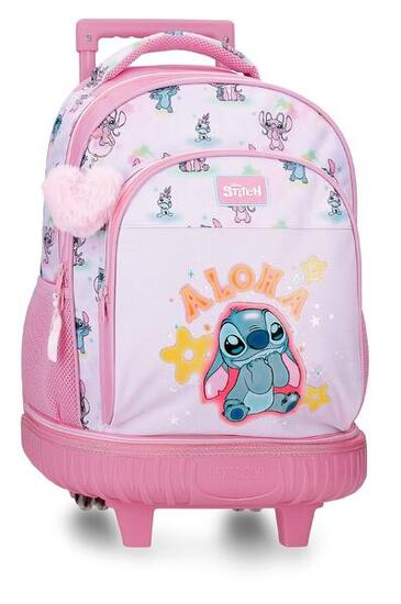 Mochila compact desmontable Stitch You & Me 45 cm Malva