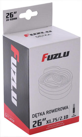 Dętka do opon do roweru rowerowa 26x1,75/2,10 (26x1,75/2.125) Fuzlu AV 48mm