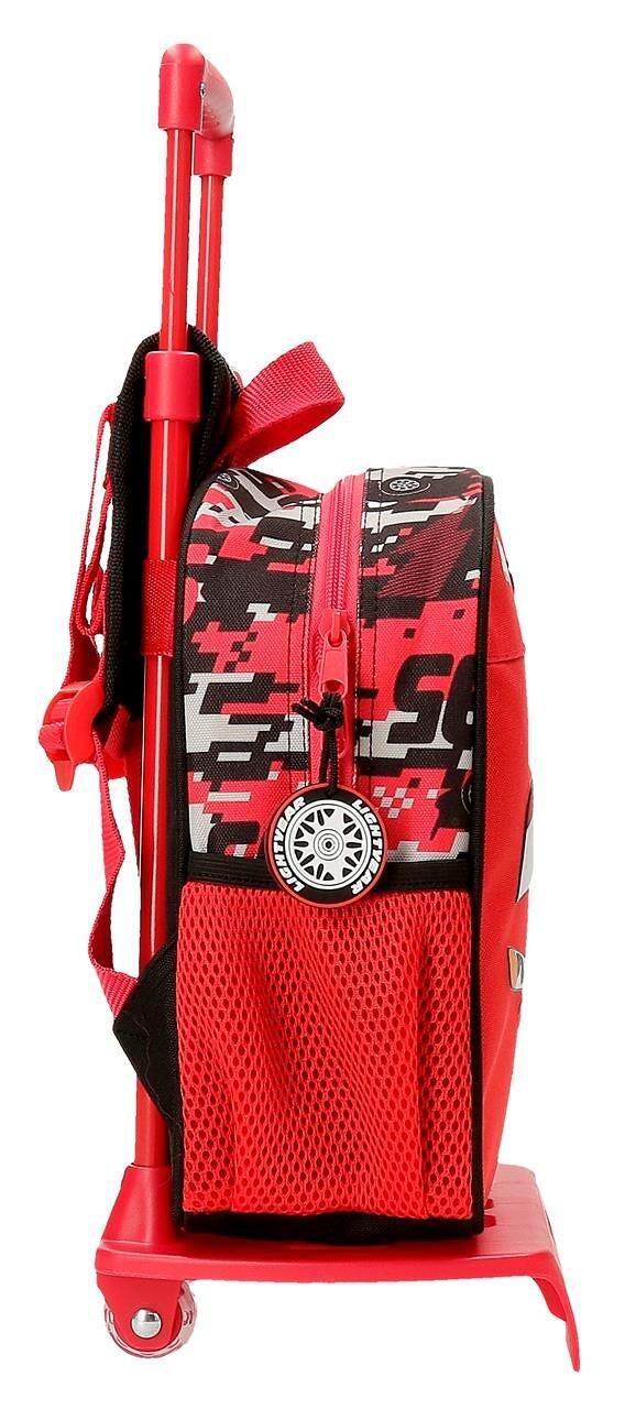 Mochila escolar com carrinho Cars Mcqueen Red 25 cm Vermelho 4/5