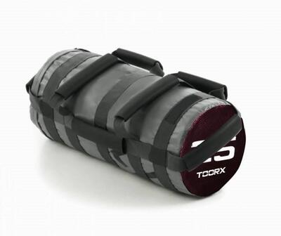 Powerbag met 6 hendels - rood/zwart 5 kg