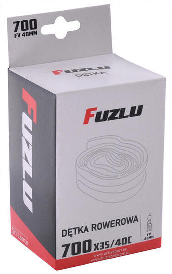 Dętka do opon do roweru rowerowa 700x35/40C (700x28/45c) Fuzlu DV 48mm