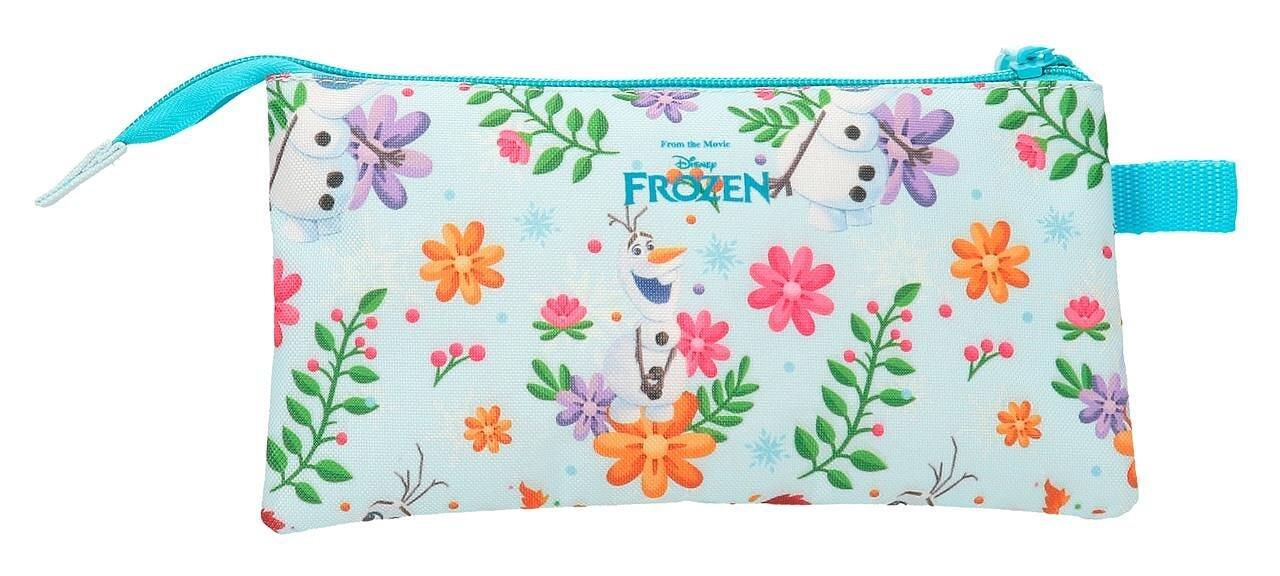 Estojo três compartimentos Frozen Forever Azul Claro 2/5