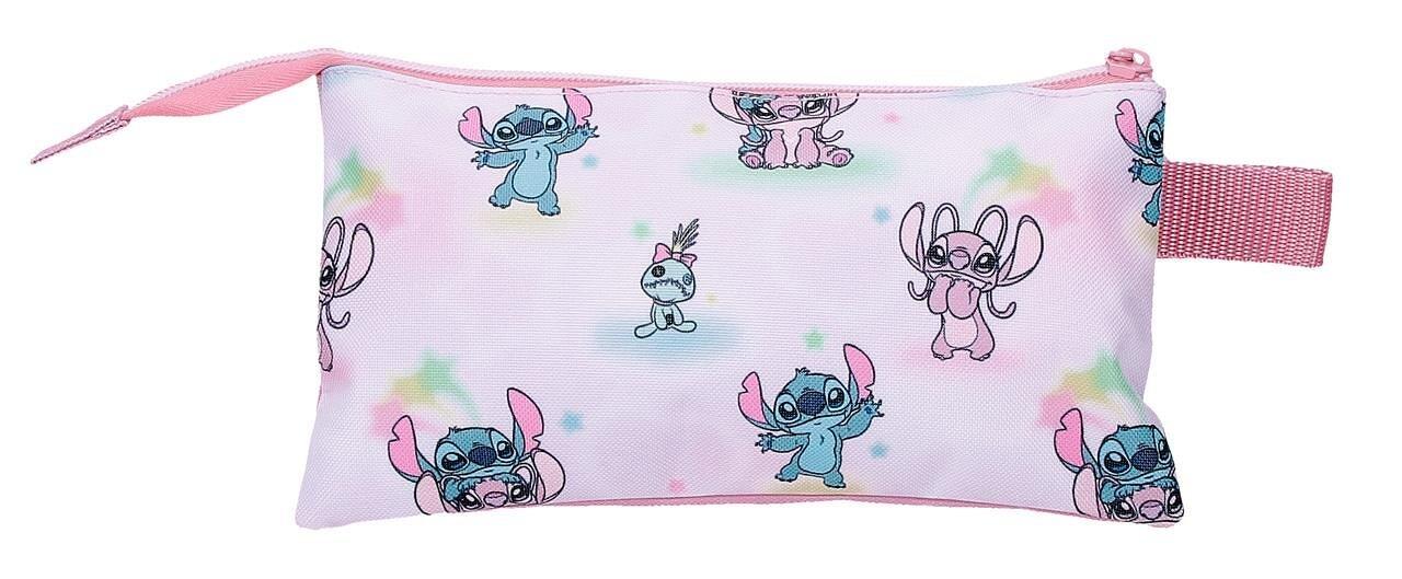 Estuche tres compartimentos Stitch You & Me Malva 2/5
