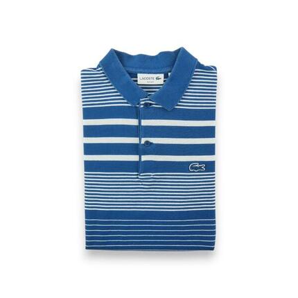 Second life - Lacoste Polo Herren Kurzarm Blau - In sehr gutem Zustand