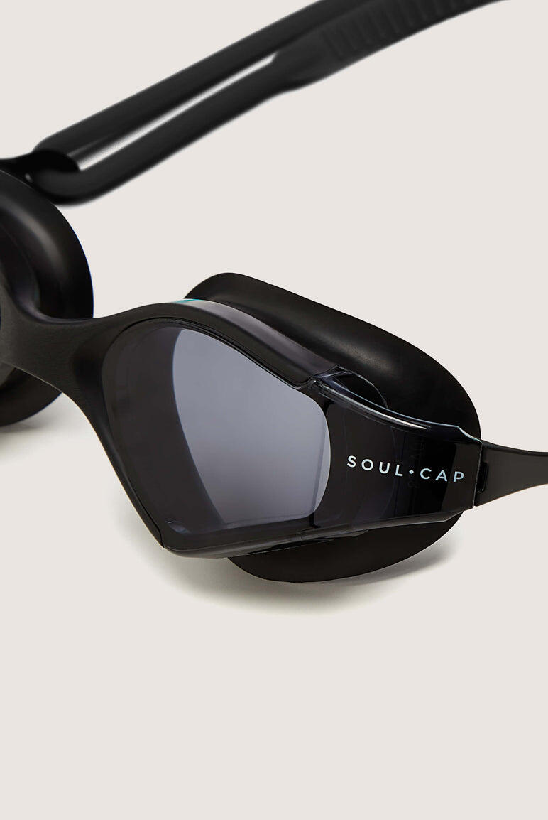 Occhialini nuoto Soul Cap Jackson - Nero/Lente scura 3/6