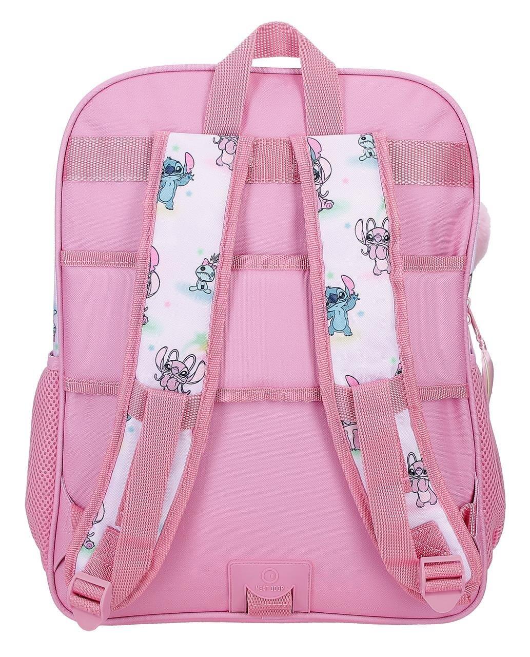 Mochila escolar adaptable a carro Stitch You & Me 40 cm Malva 2/5