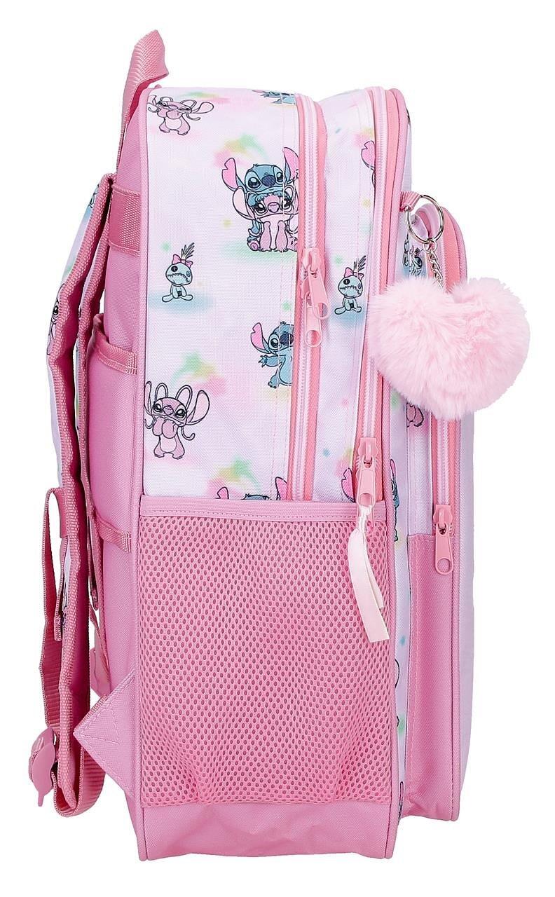 Mochila escolar adaptable a carro Stitch You & Me 40 cm Malva 4/5