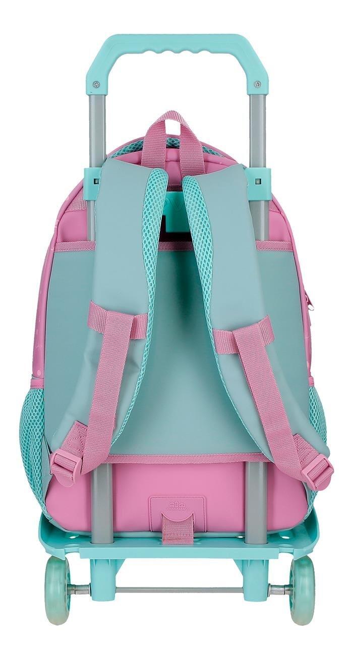 Mochila escolar com carrinho Stitch Little Destruction 42 cm Turquesa 2/5