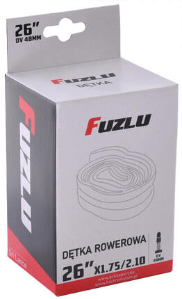 Dętka rowerowa do roweru 26x1,75/2,10 (26x1,75/2.125) Fuzlu DV 48mm