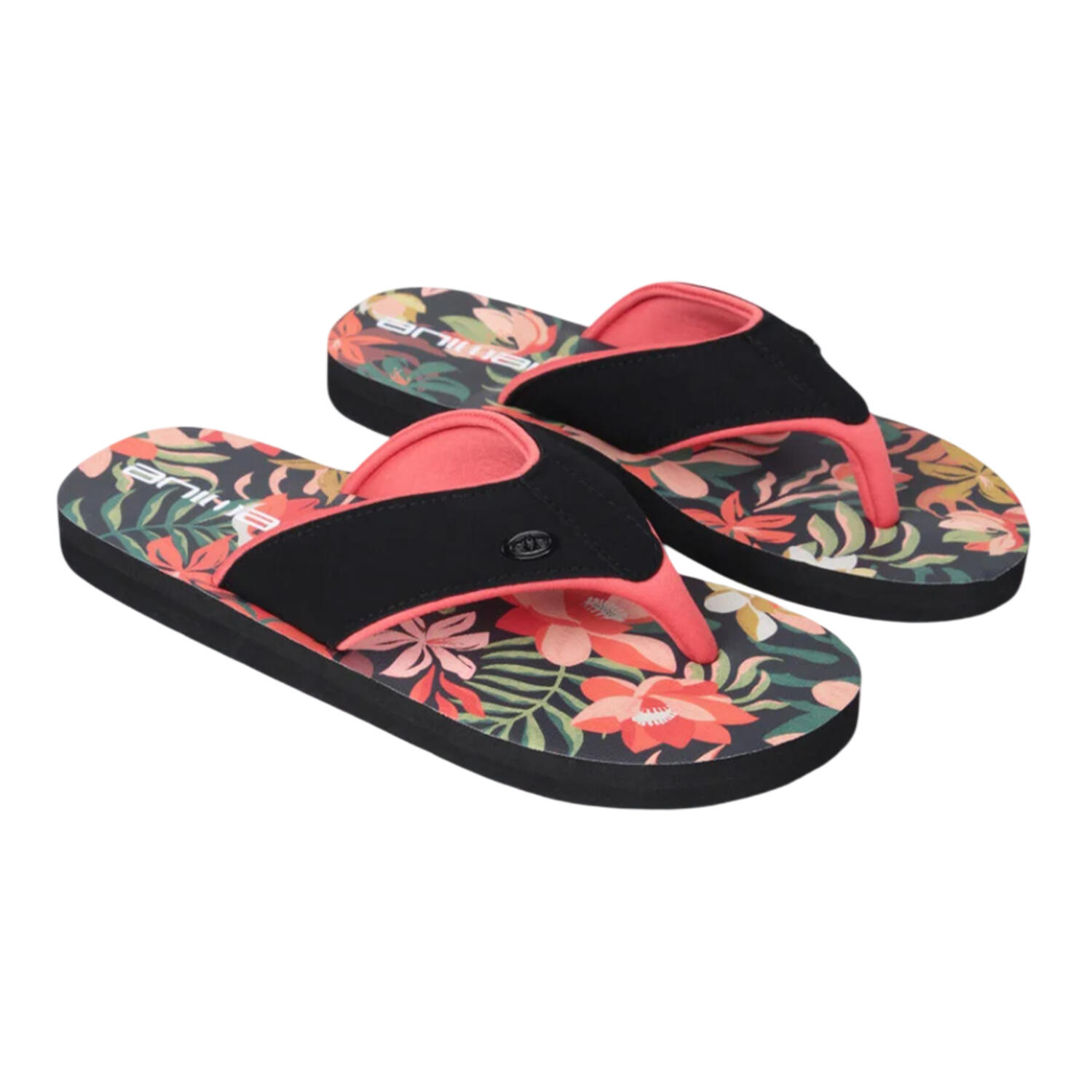 Animal Womens/Ladies Leaf Print Recycled Flip Flops