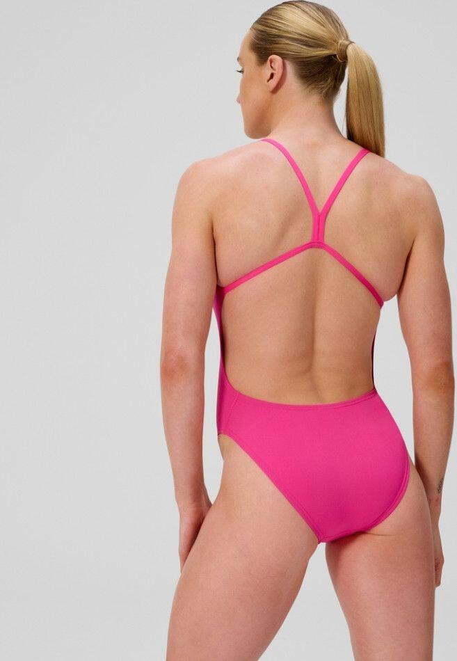 Fato de banho Speedo Club Training V-Back 2.0 para mulher Rosa 2/5