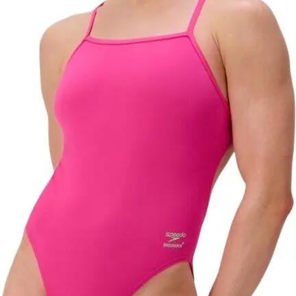 Women's Speedo Club Training V-Back 2.0 Swimsuit Pink