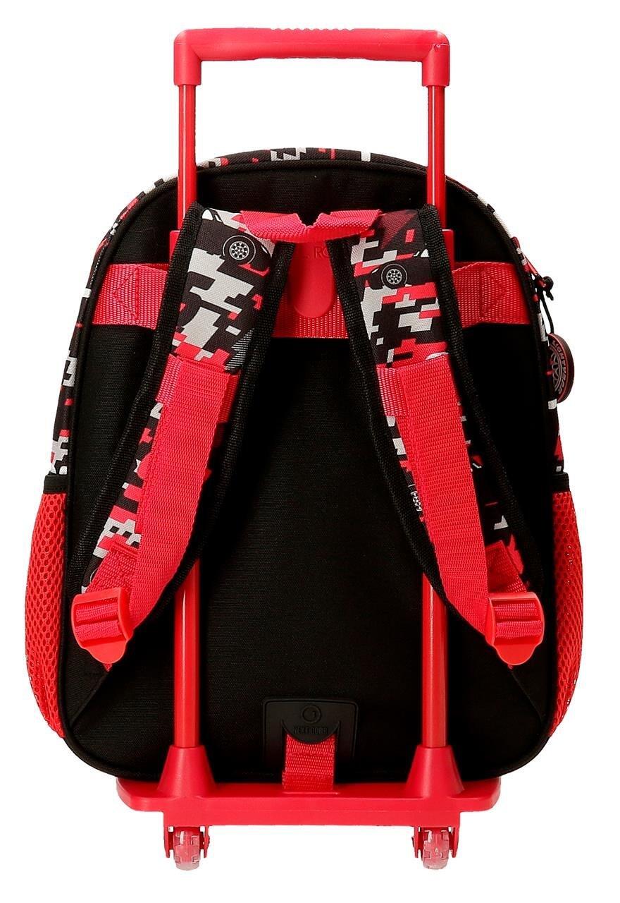 Mochila escolar com carrinho Cars Mcqueen Red 33 cm Vermelho 2/5