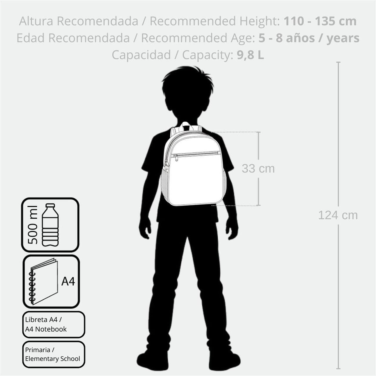 Mochila escolar com carrinho Cars Mcqueen Red 33 cm Vermelho 5/5