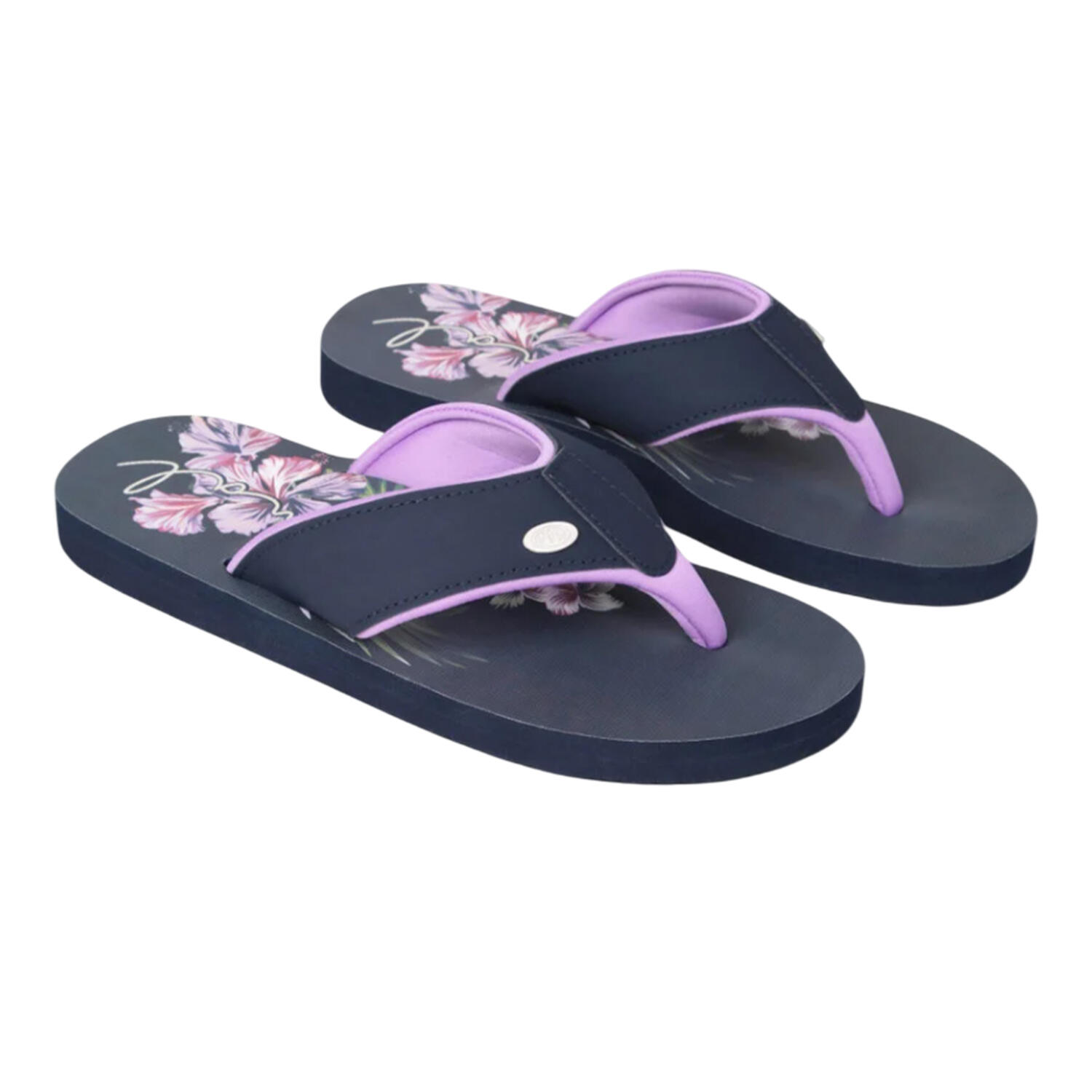 Animal Womens/Ladies Leaf Print Recycled Flip Flops