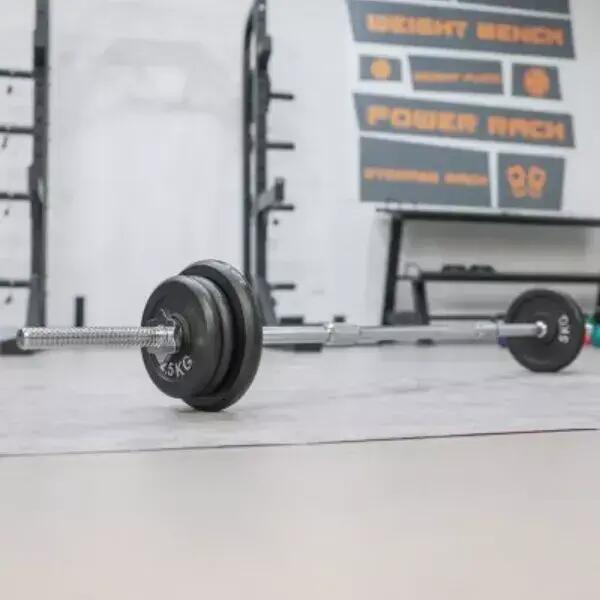 ITM Fitness 25kg  Barbell Set with 150cm Chrome Bar & Carry Case 4/7