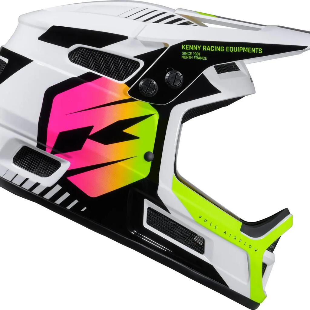 Full Face Helmet Kenny Elite White/Neon