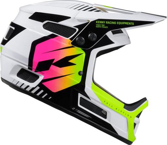 Casque Integral Kenny Elite Blanc/Neon