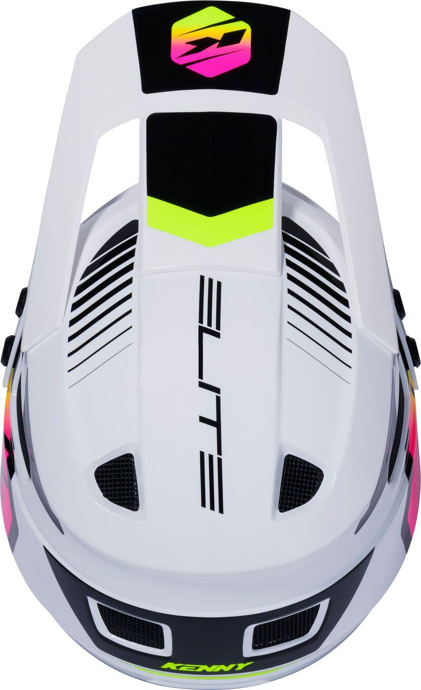 Casco Integral Kenny Elite Blanco/Neón 4/4