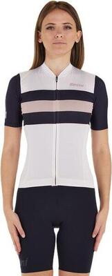 Maglia Santini Eco Sleek Bengal Donna a manica corta Nero/Bianco