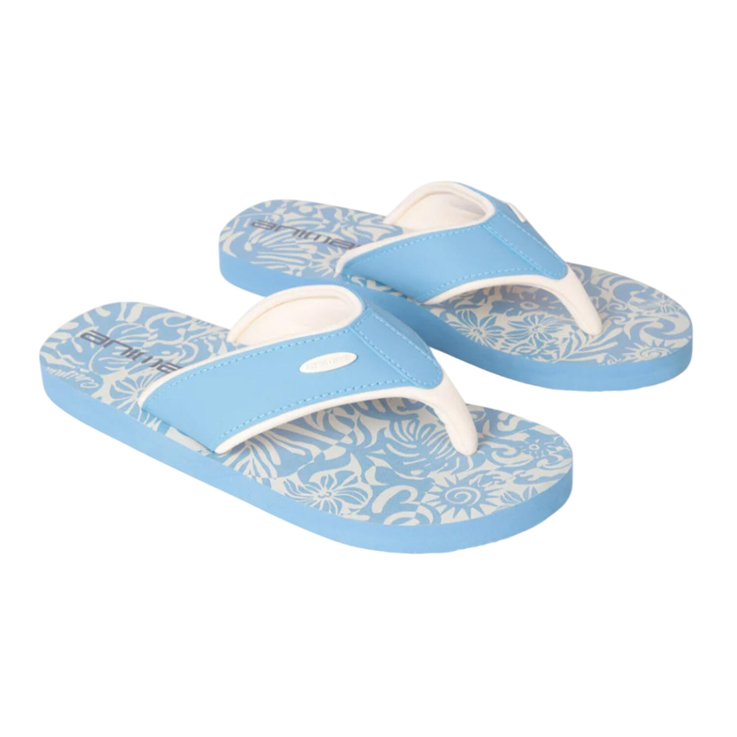 Animal Womens/Ladies Leaf Print Recycled Flip Flops