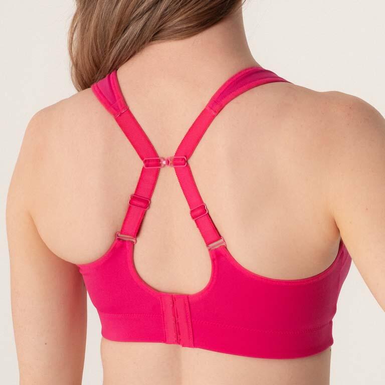Padded Athletic sportbeha hardlopen wandelen plus grote maten 3/4