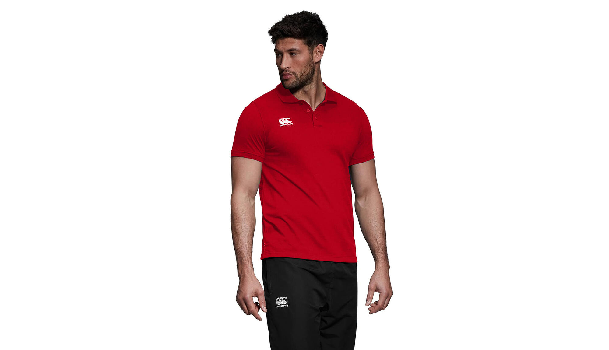 Waimak Polo A Manica Corta Uomo Canterbury Nero 4/4