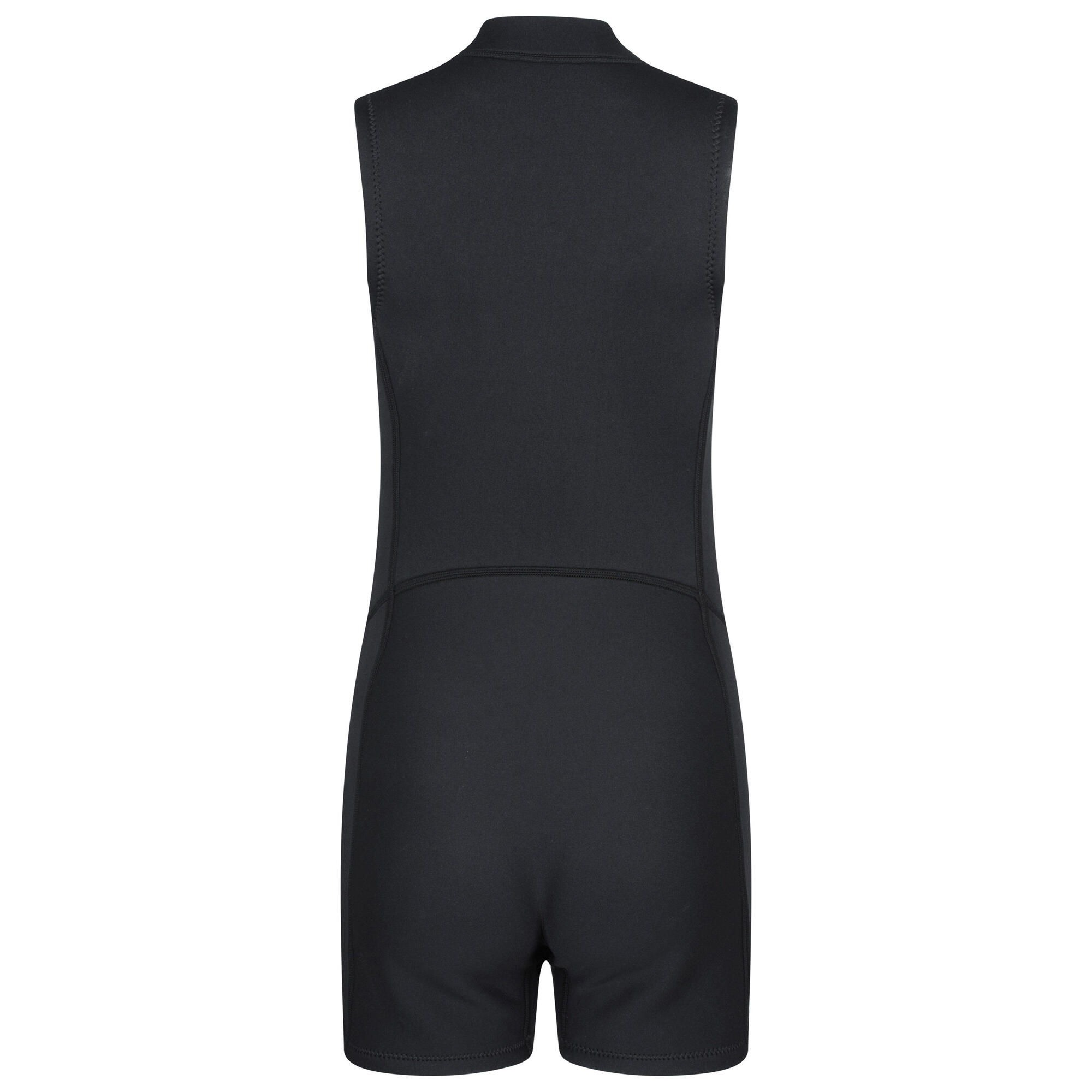 Combinaison De Plongée Sans Manches SHORTY Femme (Noir Vif) 2/3