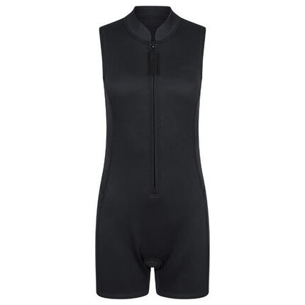 Combinaison De Plongée Sans Manches SHORTY Femme (Noir Vif)