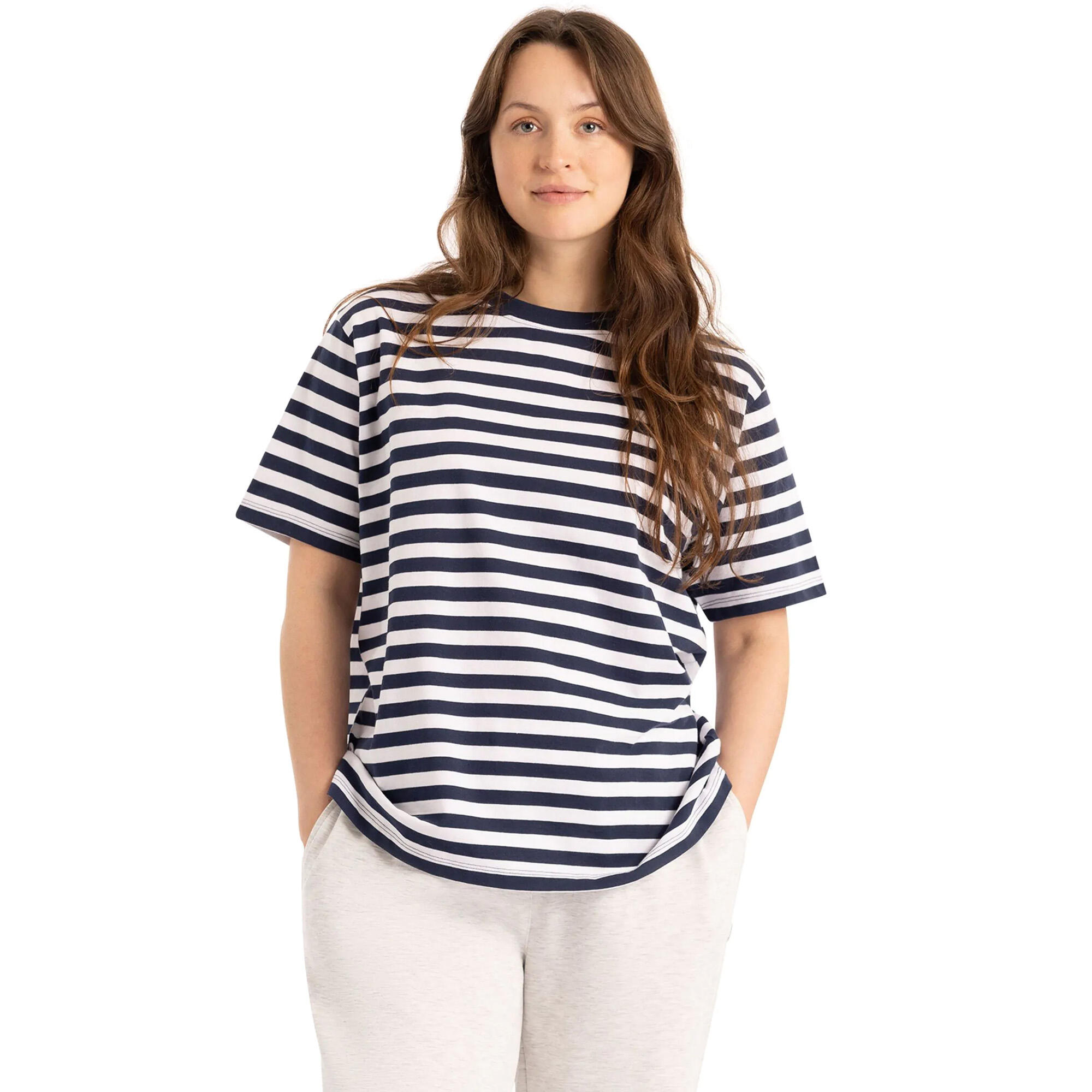 Tshirt Décontracté Motif/style Rayé JEMIMA Femme (Bleu Marine) 3/5