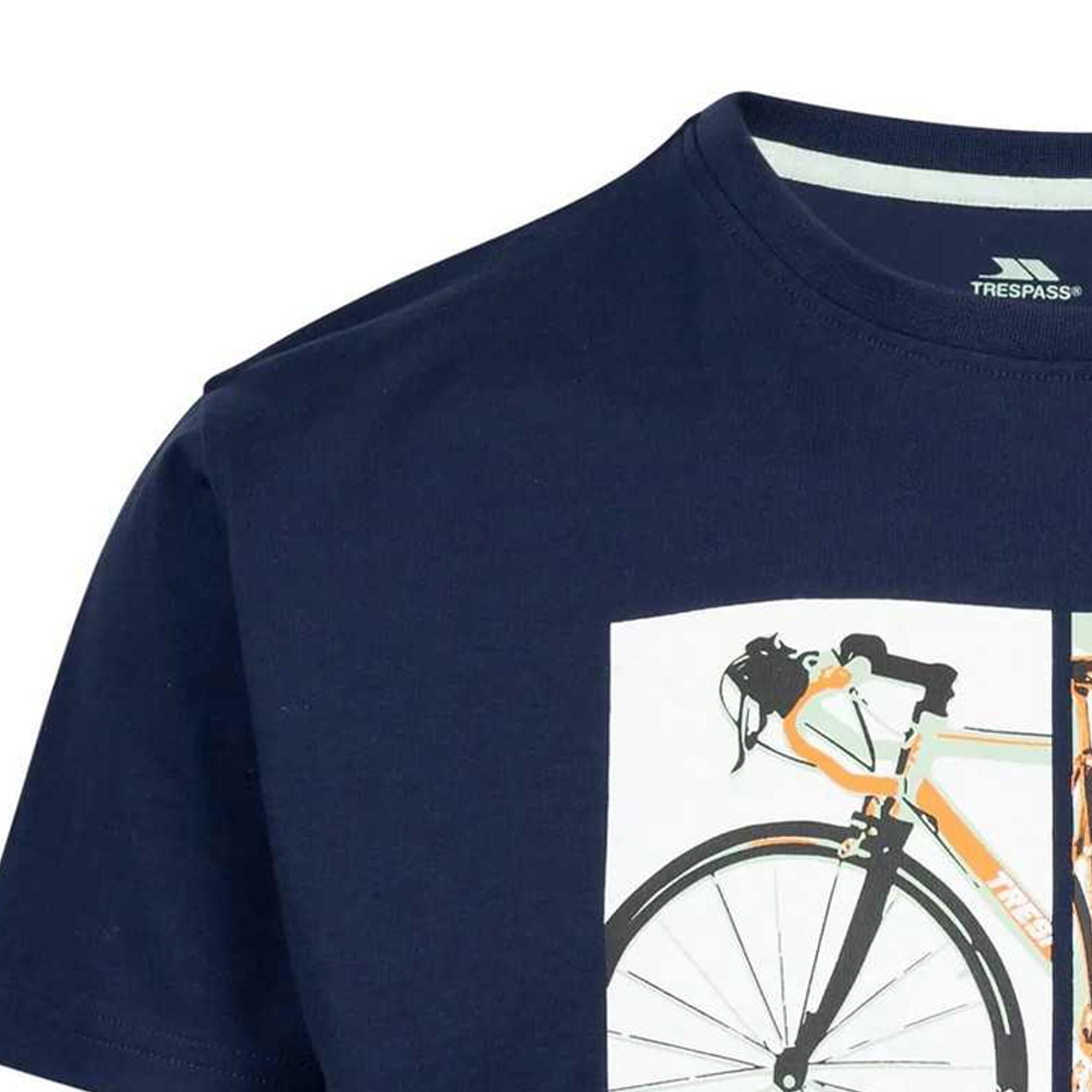 Camiseta Chowder Puntera de Ciclista para Hombre Marino 3/5