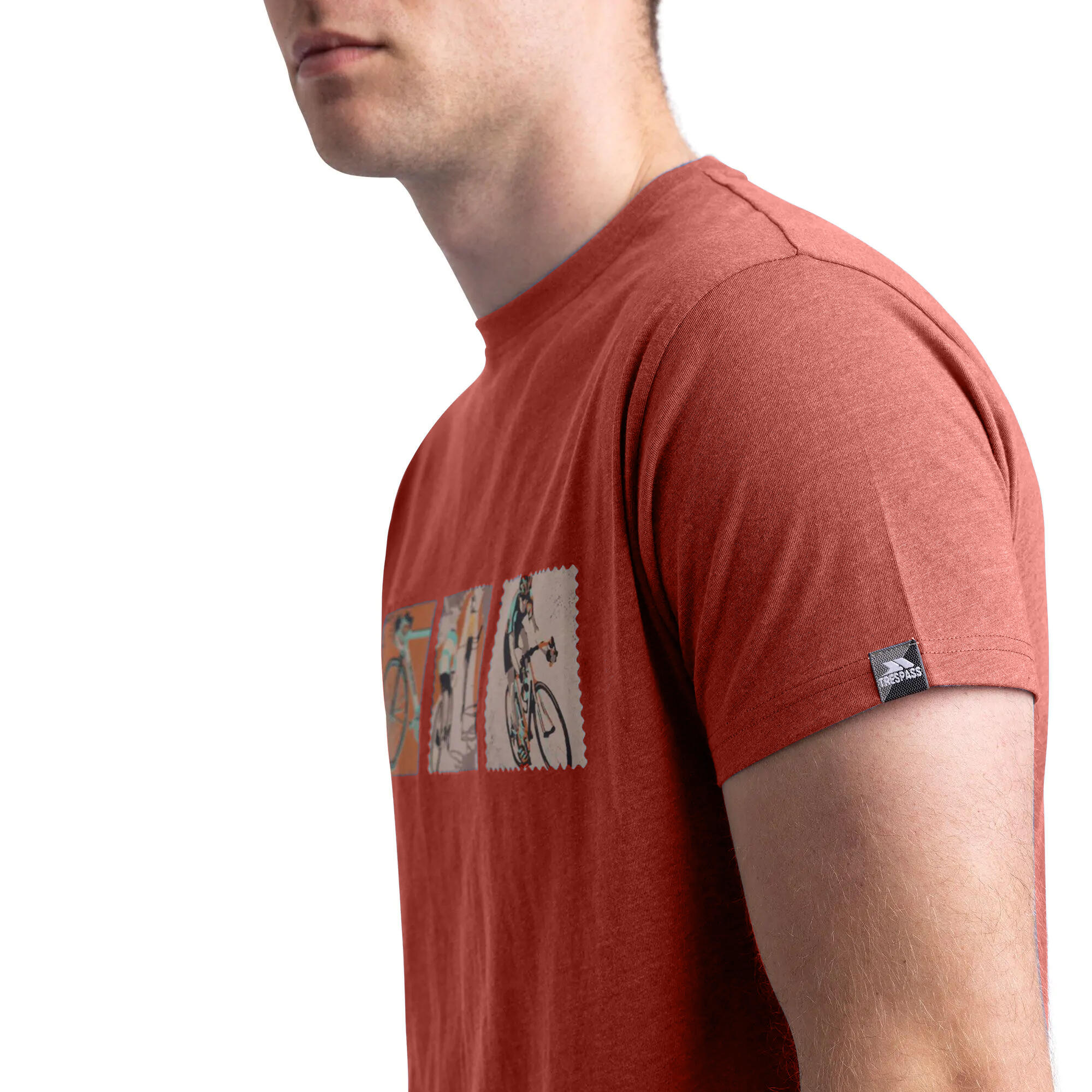 Mens Kooten TShirt (Burnt Sienna Marl) 4/5