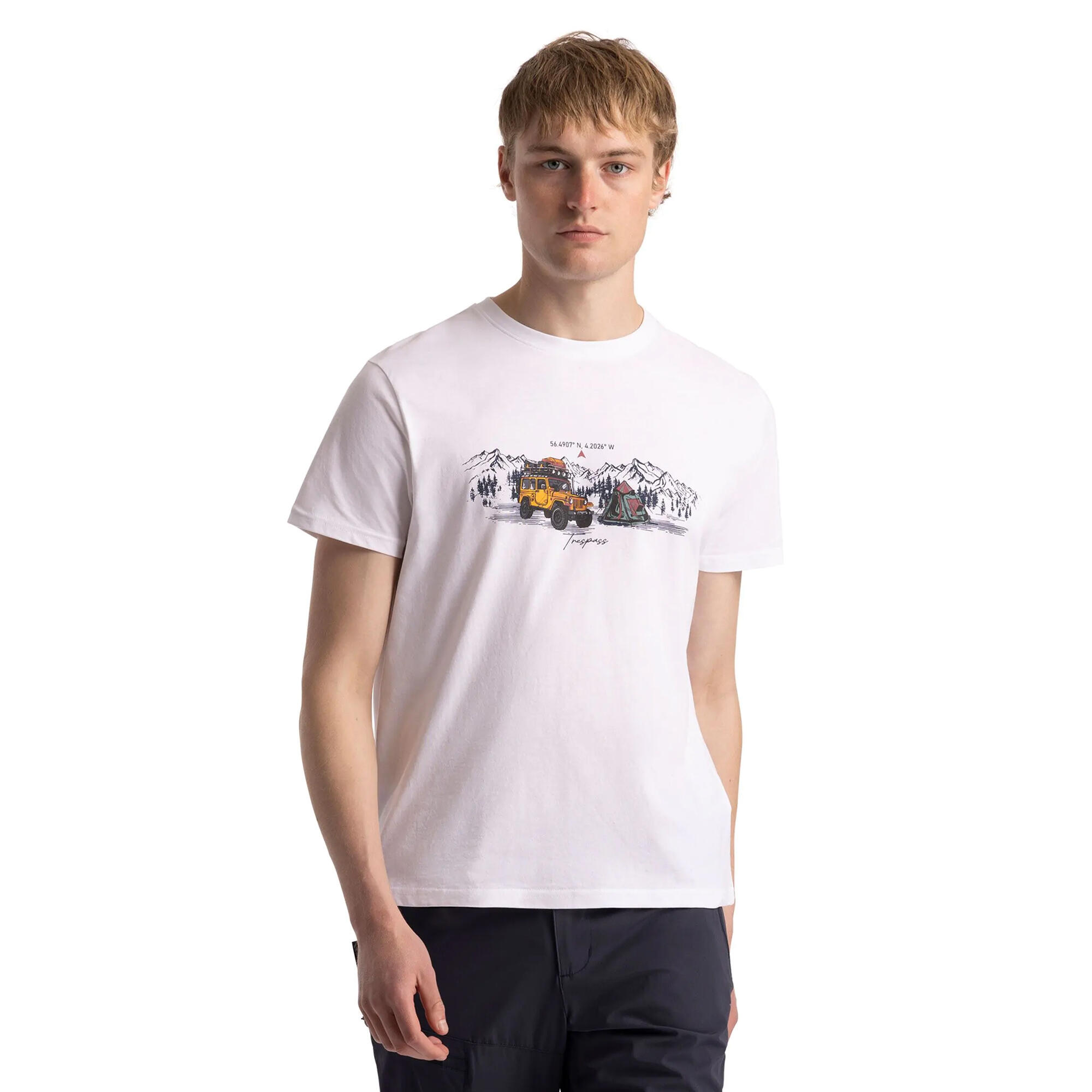 T-Shirt Horton para homem (Branco) 3/5