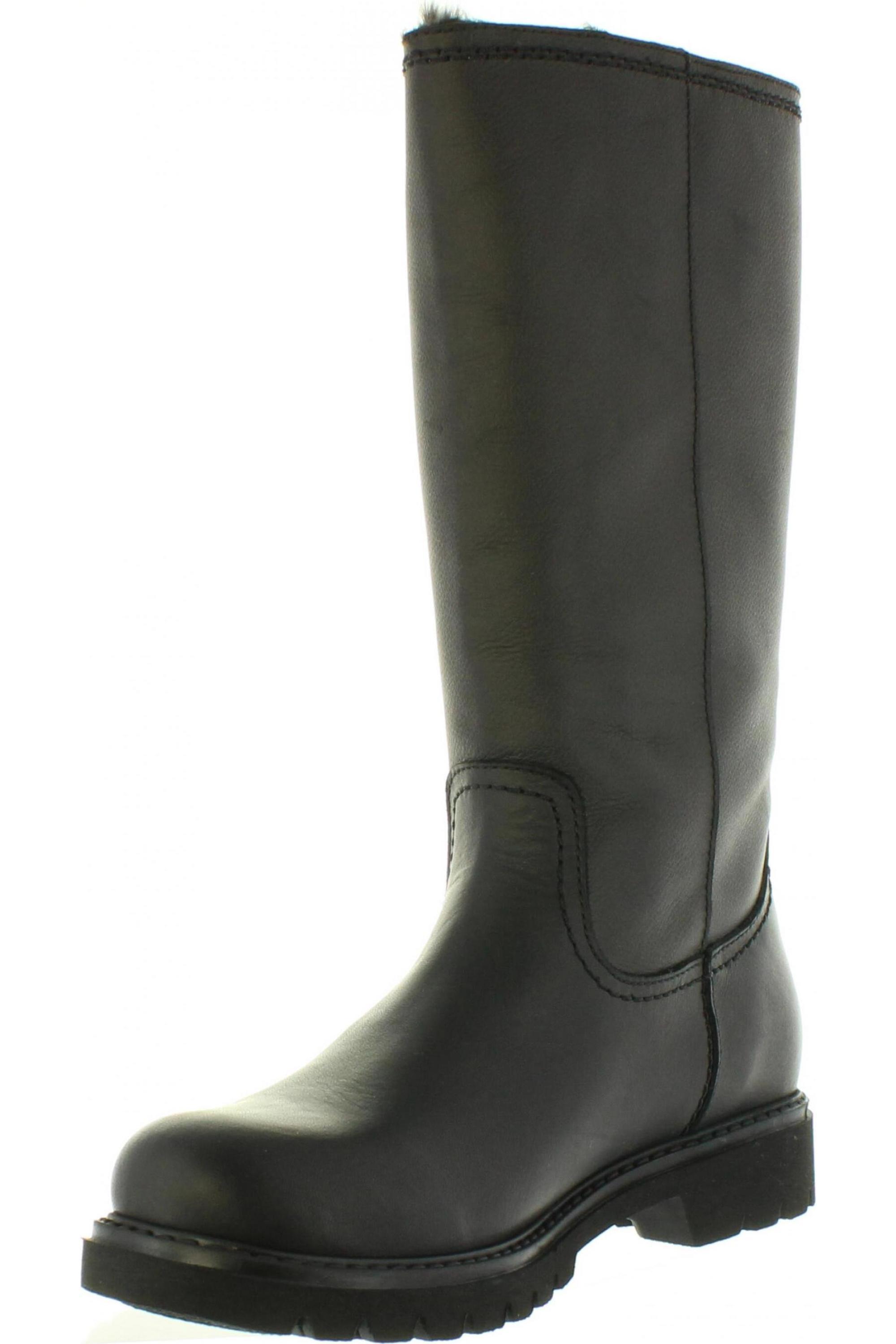 Y Elegante BOTTE Alta FEMME Panama Jack Bambina B60 CUIR Nega 4/7