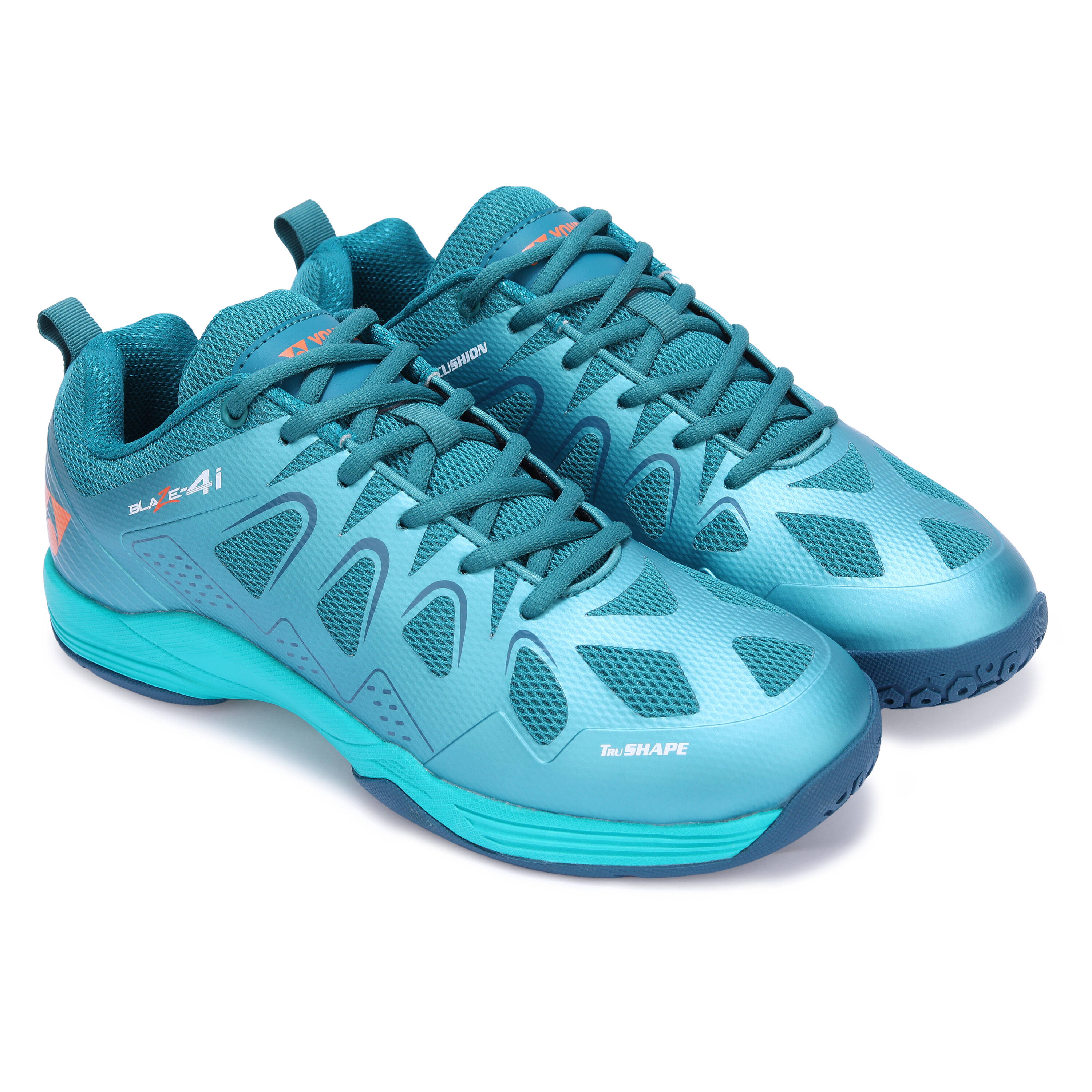 YONEX Badminton Shoes Blaze 4i | Green Orange -  1