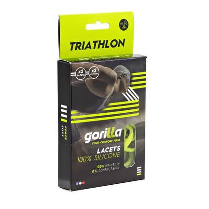 Gorilla Triathlon elastische Schnürsenkel aus Silikon