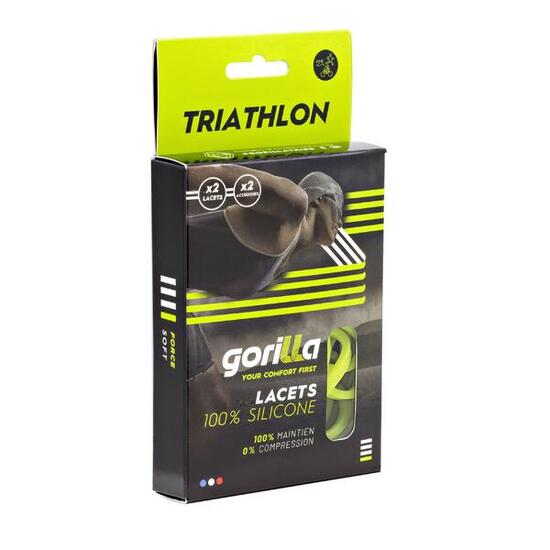 Gorilla Triathlon elastische Schnürsenkel aus Silikon